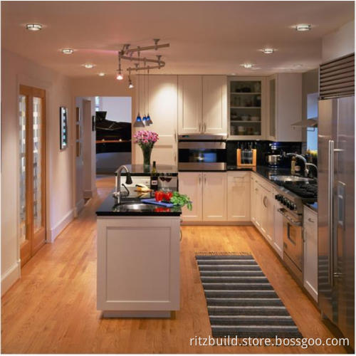 Good Design House Furniture Kitchen Cabinet PVC Material MDF Board Finished Cabinet